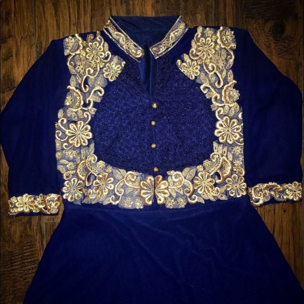 Navy Blue Long Dress